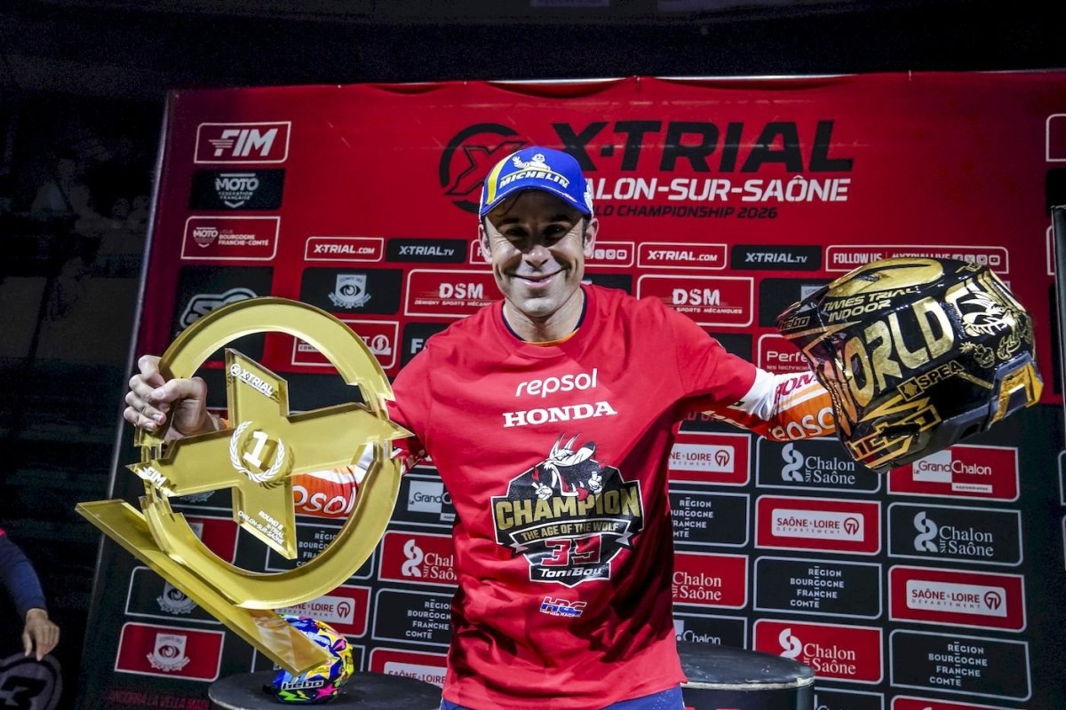 Toni Bou secures his twentieth World Champion title in Chalon-sur-Saône